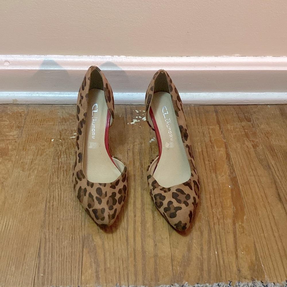 Chinese Laundry leopard print d’orsay pumps